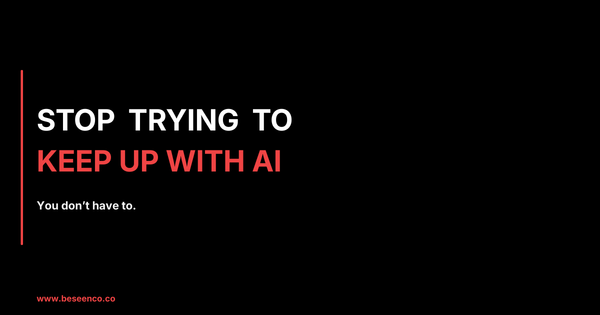 Keeping up with the AIs: Psst Psst You Don't Have To!