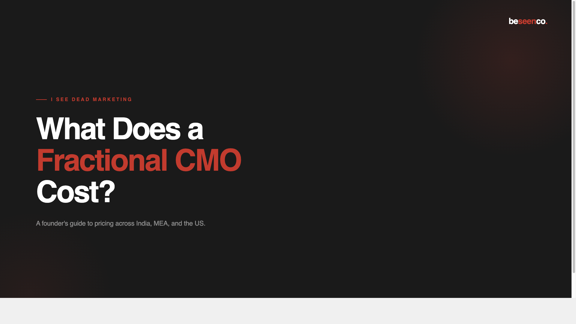 What Does a Fractional CMO Cost? A Founder's Guide to Pricing